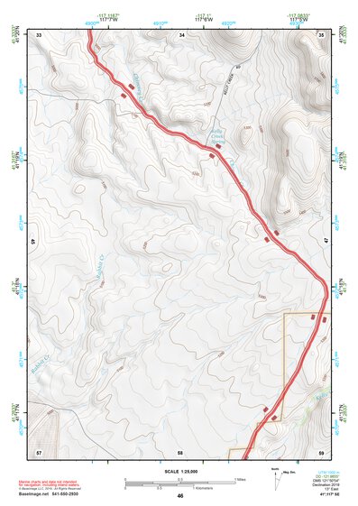 41117SE Page 46 Osgood Mountains Topo Preview 1