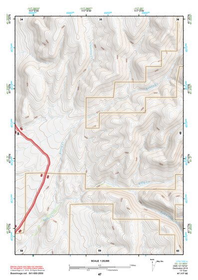 41117SE Page 47 Osgood Mountains Topo Preview 1