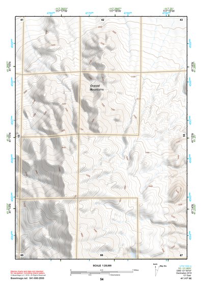 41117SE Page 54 Osgood Mountains Topo Preview 1