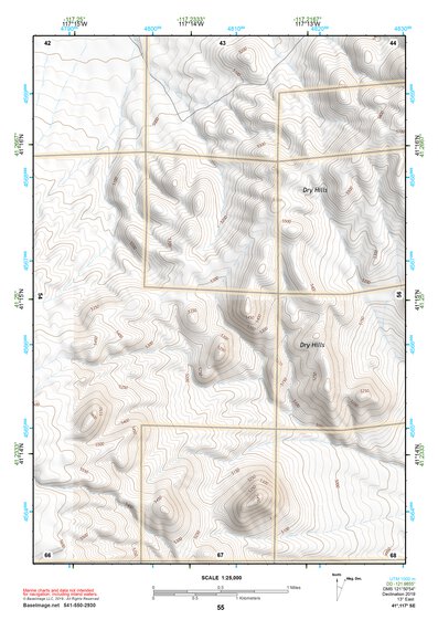 41117SE Page 55 Osgood Mountains Topo Preview 1