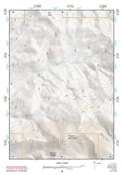 41117SE Page 76 Osgood Mountains Topo Preview 1