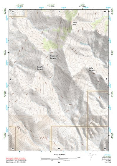 41117SE Page 77 Osgood Mountains Topo Preview 1