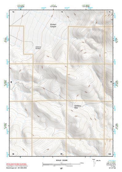 41117SE Page 87 Osgood Mountains Topo Preview 1