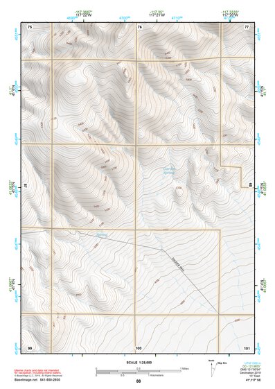 41117SE Page 88 Osgood Mountains Topo Preview 1