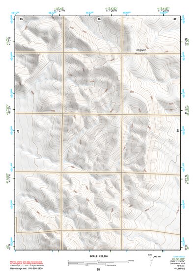41117SE Page 98 Osgood Mountains Topo Preview 1