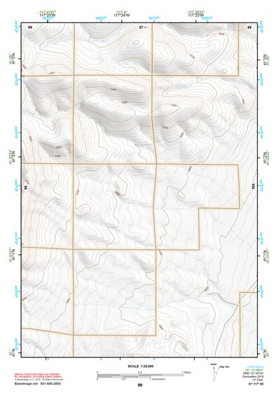 41117SE Page 99 Osgood Mountains Topo Preview 1