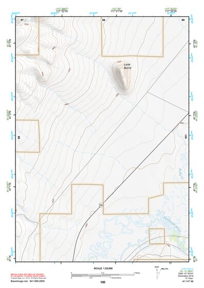 41117SE Page 100 Osgood Mountains Topo Preview 1
