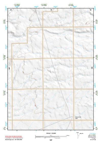 41117SE Page 107 Osgood Mountains Topo Preview 1
