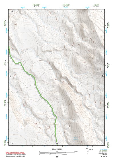 41119SE Page 66 High Rock Canyon Topo Preview 1