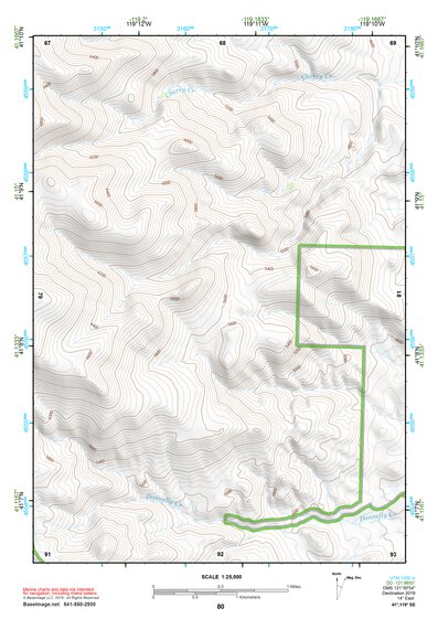 41119SE Page 80 High Rock Canyon Topo Preview 1