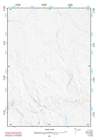 41119SE Page 83 High Rock Canyon Topo Preview 1