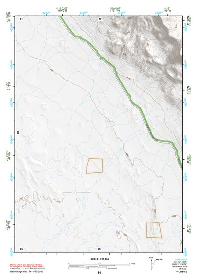 41119SE Page 84 High Rock Canyon Topo Preview 1