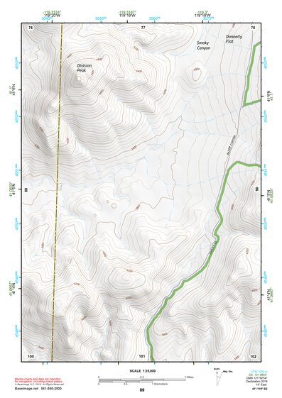 41119SE Page 89 High Rock Canyon Topo Preview 1