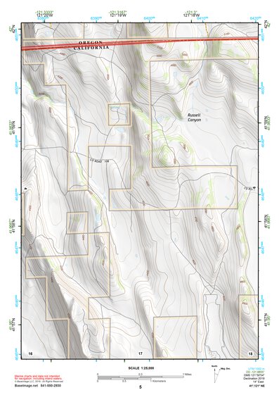 41121NE Page 5 Tule Lake Topo Preview 1