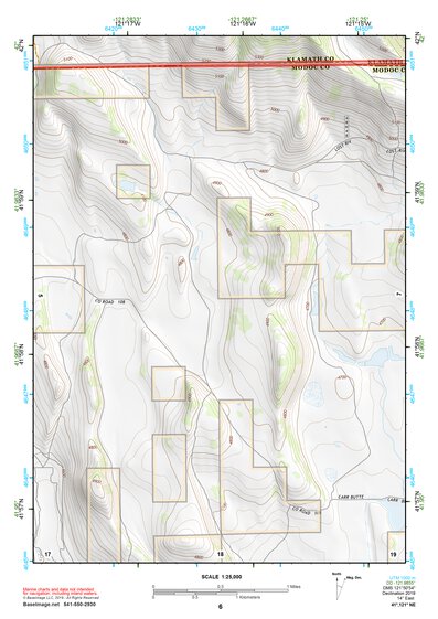 41121NE Page 6 Tule Lake Topo Preview 1