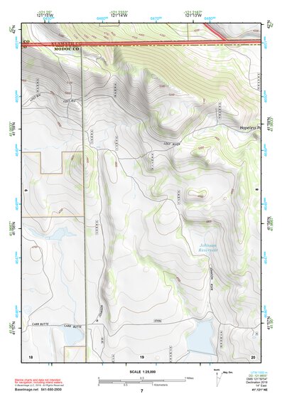 41121NE Page 7 Tule Lake Topo Preview 1