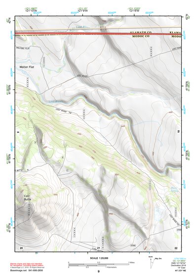 41121NE Page 9 Tule Lake Topo Preview 1