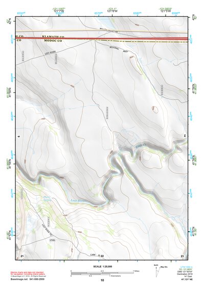 41121NE Page 10 Tule Lake Topo Preview 1
