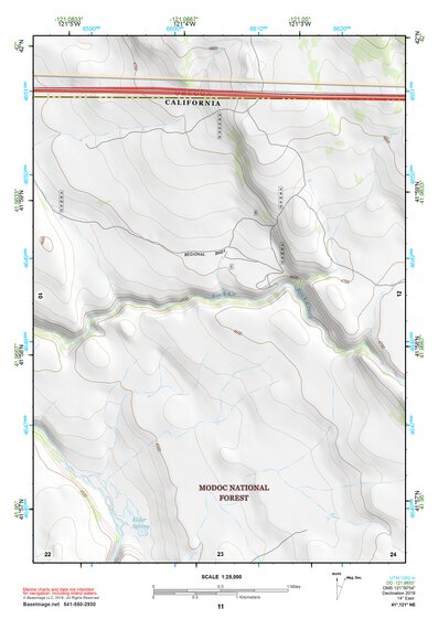 41121NE Page 11 Tule Lake Topo Preview 1