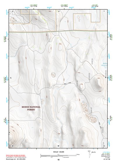 41121NE Page 18 Tule Lake Topo Preview 1