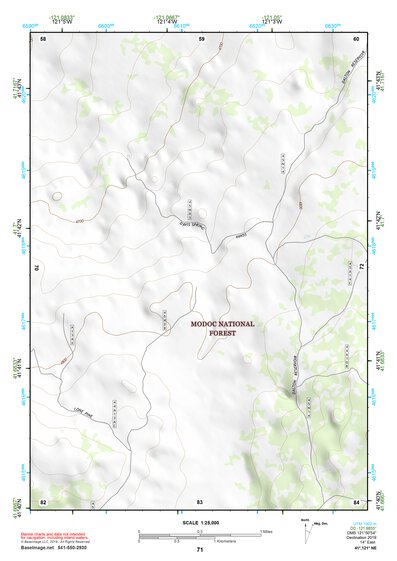 41121NE Page 71 Tule Lake Topo Preview 1