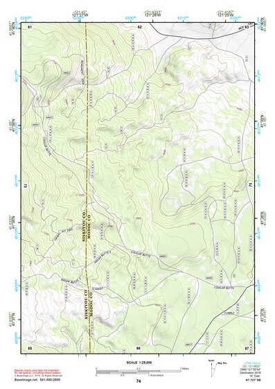 41121NE Page 74 Tule Lake Topo Preview 1