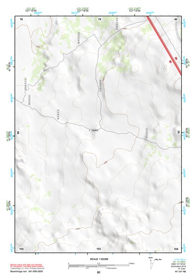 41121NE Page 91 Tule Lake Topo Preview 1