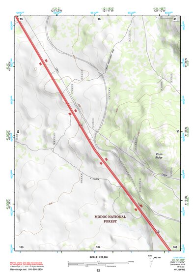 41121NE Page 92 Tule Lake Topo Preview 1