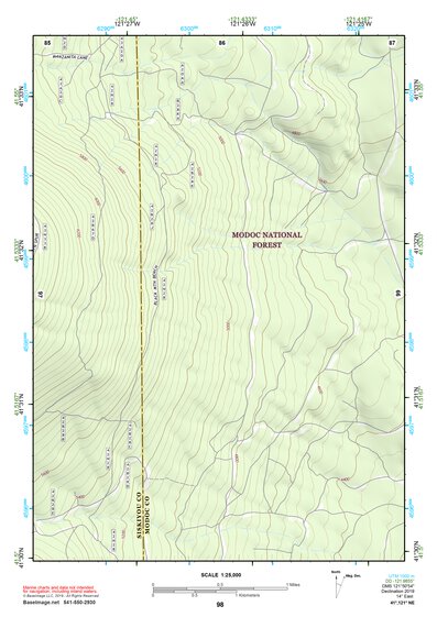 41121NE Page 98 Tule Lake Topo Preview 1