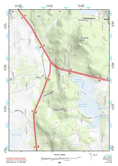 41121NE Page 105 Tule Lake Topo Preview 1