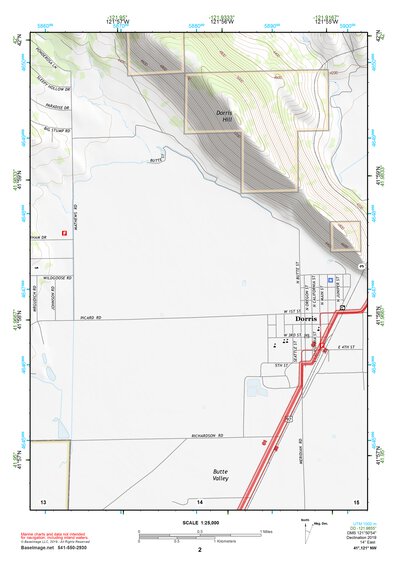 41121NW Page 2 Tule Lake Topo Preview 1