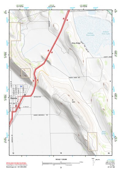 41121NW Page 3 Tule Lake Topo Preview 1