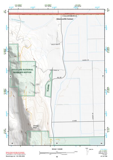 41121NW Page 11 Tule Lake Topo Preview 1