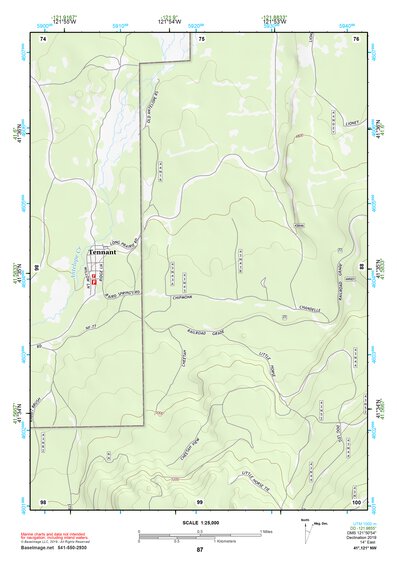 41121NW Page 87 Tule Lake Topo Preview 1
