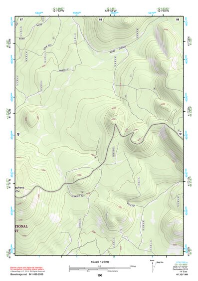 41121NW Page 100 Tule Lake Topo Preview 1