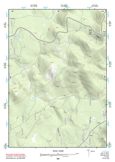 41121NW Page 102 Tule Lake Topo Preview 1