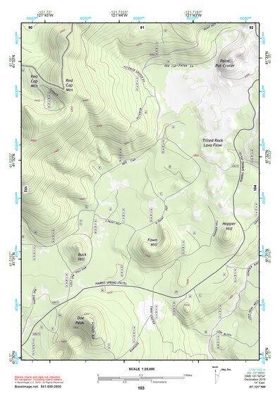 41121NW Page 103 Tule Lake Topo Preview 1