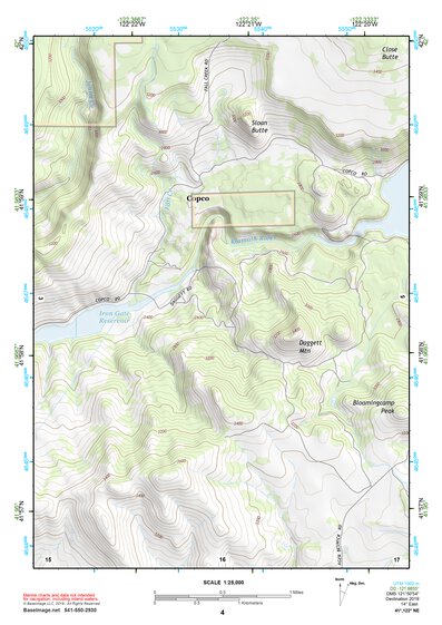 41122NE Page 4 Yreka Topo Preview 1