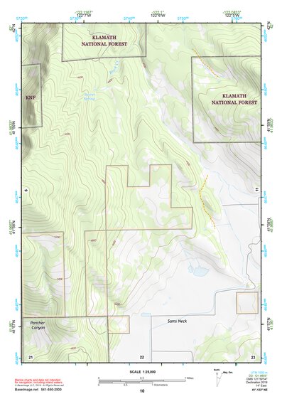 41122NE Page 10 Yreka Topo Preview 1