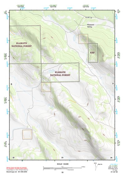 41122NE Page 11 Yreka Topo Preview 1