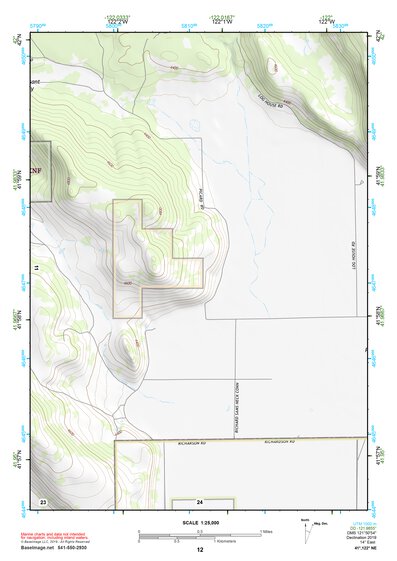 41122NE Page 12 Yreka Topo Preview 1