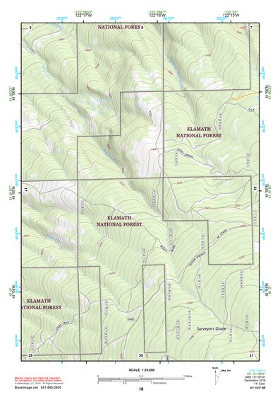 41122NE Page 18 Yreka Topo Preview 1