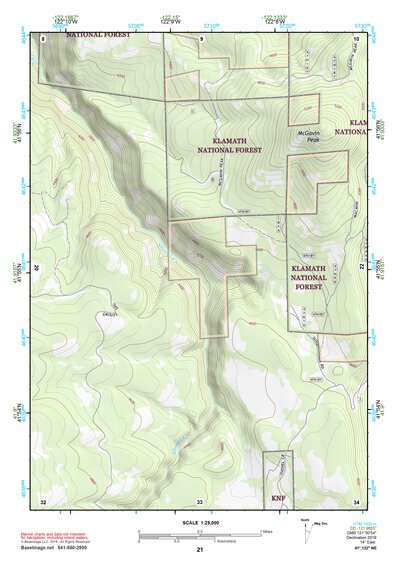 41122NE Page 21 Yreka Topo Preview 1