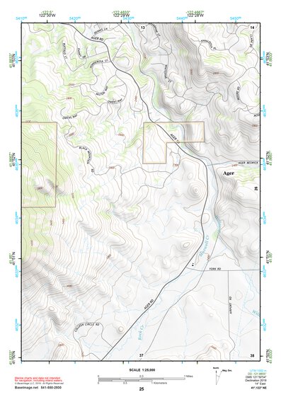 41122NE Page 25 Yreka Topo Preview 1