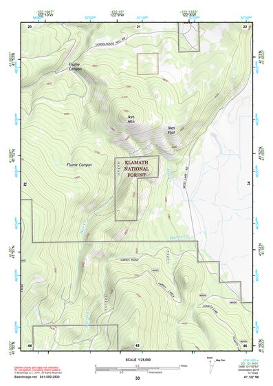 41122NE Page 33 Yreka Topo Preview 1