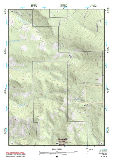 41122NE Page 42 Yreka Topo Preview 1