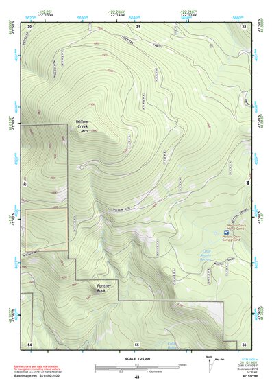 41122NE Page 43 Yreka Topo Preview 1