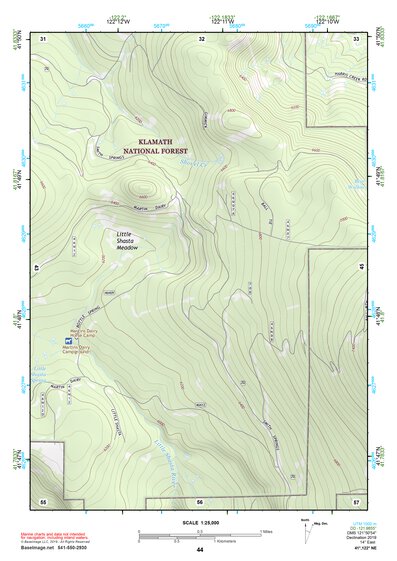 41122NE Page 44 Yreka Topo Preview 1