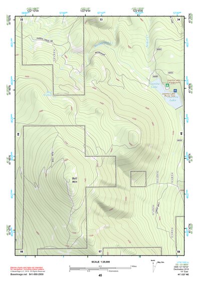 41122NE Page 45 Yreka Topo Preview 1