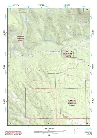 41122NE Page 55 Yreka Topo Preview 1